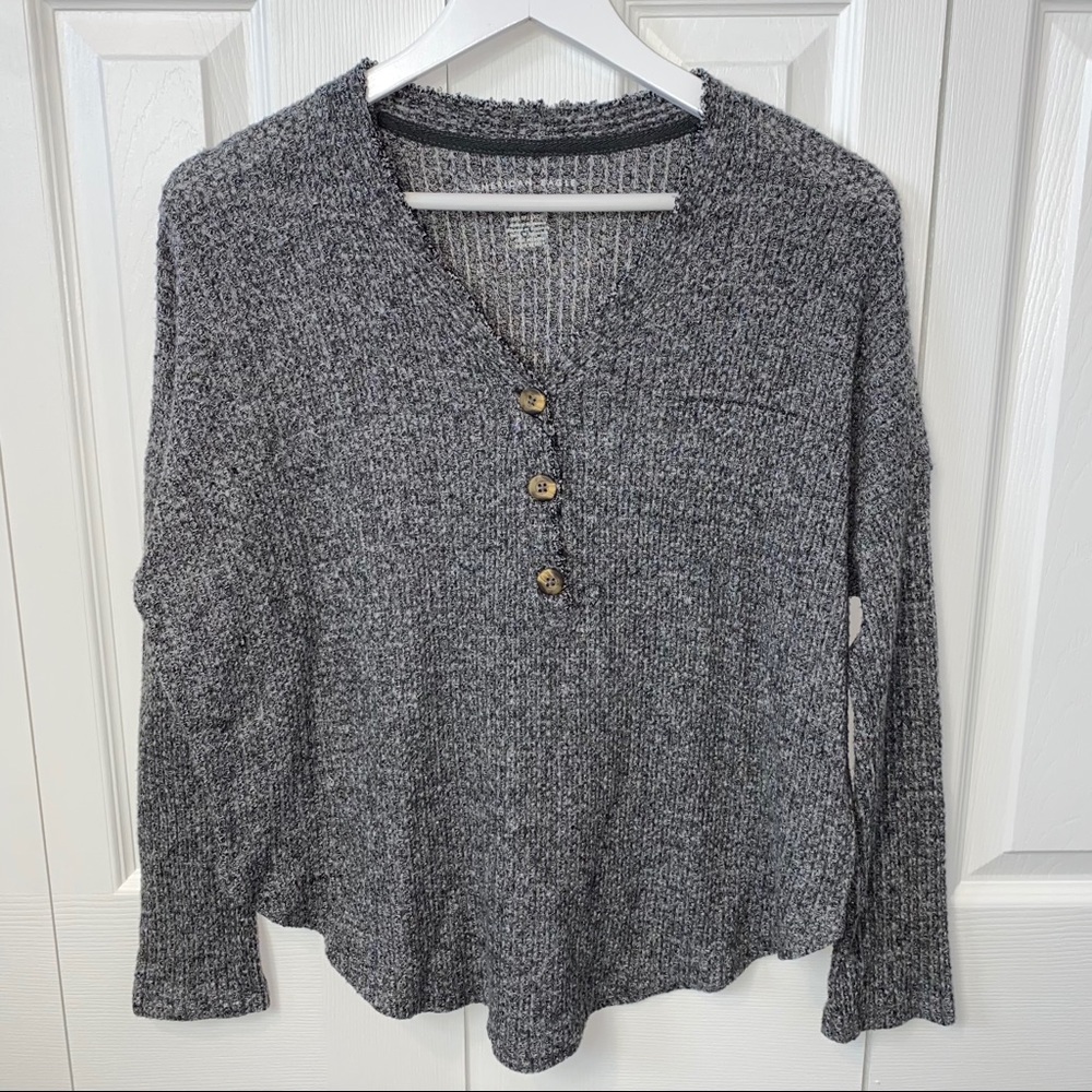American Eagle Waffle Knit Sweater